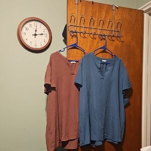 Set of 2 Maurices Flutter Sleeve Tops 4x